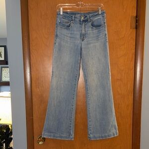 American Eagle Outfitters Light Blue Wide Leg Jeans